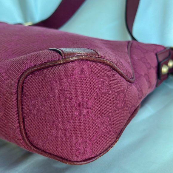 Gucci Canvas Horsebit Shoulder Bag - Picture 10 of 12